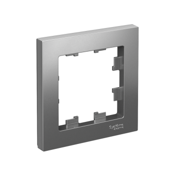 Рамка Schneider Electric AtlasDesign 1 пост, цвет сталь, арт. ATN000901