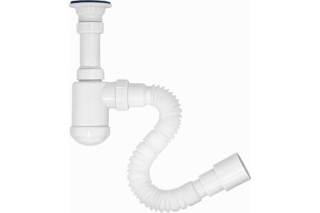 Сифон MasterProf для кухни 1 1/2" 40 мм 500 мм без перелива