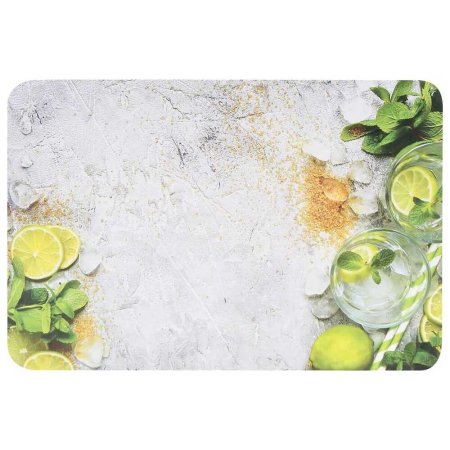 Термосалфетка 90х 60см ПВХ с термостойким покрытием  Лайм белый