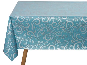 Клеенка ПВХ 20х 1,4м Jakline Узоры цвет голубой