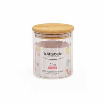 Банка для сыпучих продуктов Attribute LINA 0,47л стекло