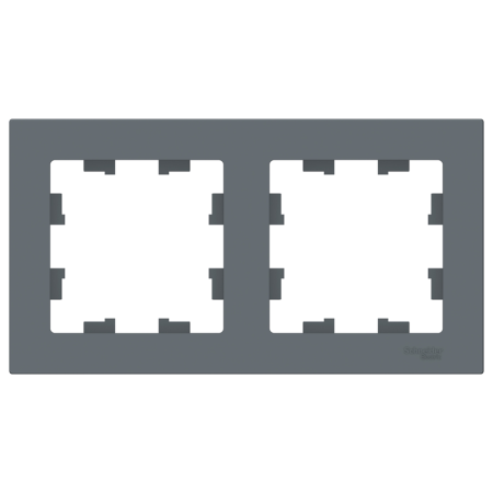 Рамка Schneider Electric AtlasDesign 2 поста, цвет грифель, арт. ATN000702