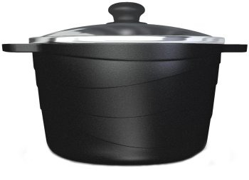 Кастрюля Черный гранит 5л алюминий