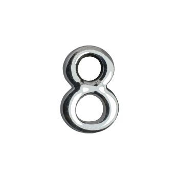 Цифра дверная №8 хром металл