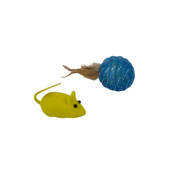Игрушка для кошек Мышка и шарик
