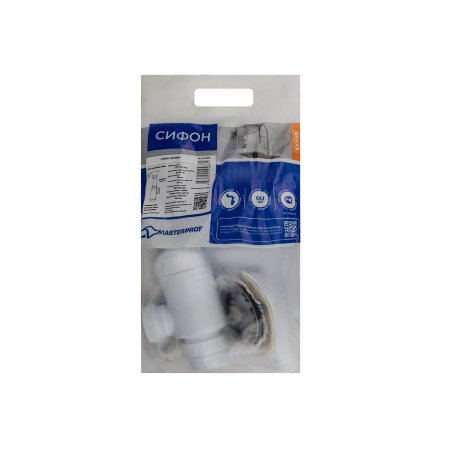 Сифон MasterProf для кухни 3 1/2" 40 мм 500 мм без перелива