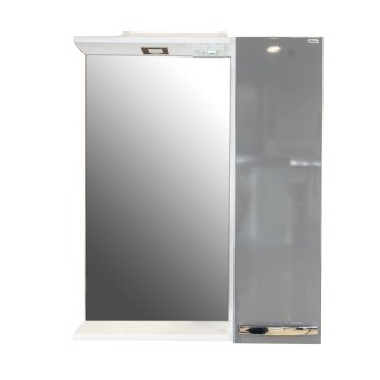 Шкаф-зеркало подвесной Азур 80х65х16см белый