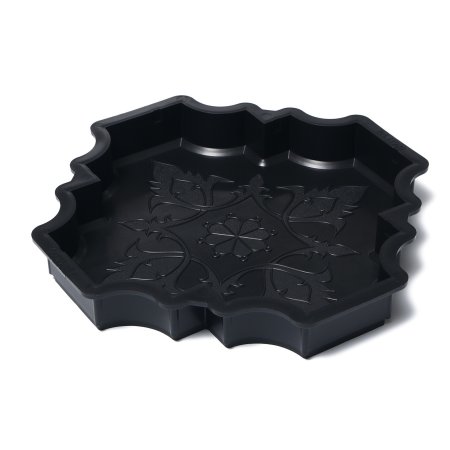 Форма для заливки дорожек Клевер краковский 29х29см черный