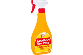 Полироль для пластика и кожи Leather & Tire Wax 500мл без запаха
