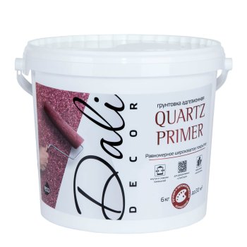Грунтовка под декоративные штукатурки адгезионная DALI-DECOR Quartz Primer Рогнеда 6 кг