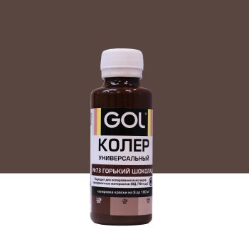 Колер-паста Gol 0,1 л горький шоколад