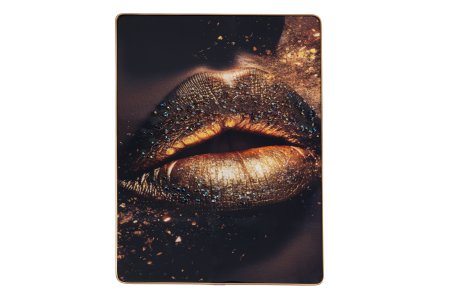 Картина с эпоксидной смолой Губы 40х 30см