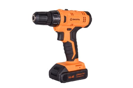 Дрель-шуруповерт аккумуляторная Вихрь ДА-14Л-2КА Li-lon 14,4В 1x1,5Ач 30Нм