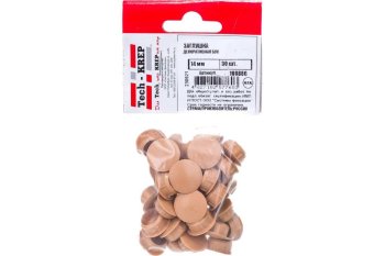 Заглушка декоративная 14мм бук 30 шт.