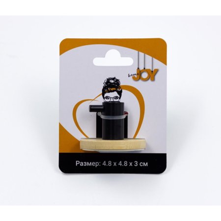 Крючок одинарный цвет черный