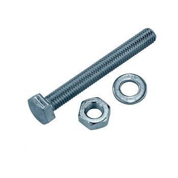 Болт с гайкой и шайбой шестигранный 8х40 мм 4 шт