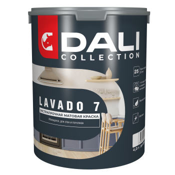 Краска водно-дисперсионная Dali Collection LAVADO 7 моющаяся основа С 4,2 л