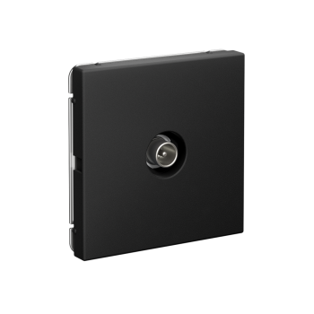 Розетка телевизионная TV оконечная встраиваемая Systeme Electric ARTGALLERY цвет карбон, арт. GAL001091