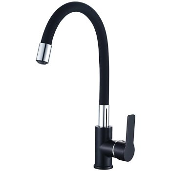 Смеситель для кухни с гибким изливом HAIBA HB70113-7 черный