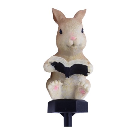 Светильник садовый ЧД Зайчик на солнечной батарее 42см