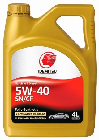 Масло моторное IDEMITSU FULLY-SYNTHETIC 5W40 4л SN/CF