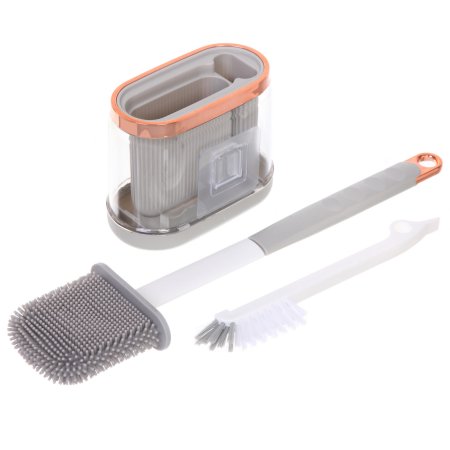 Ершик для унитаза Стиль напольный/настенный цвет серый