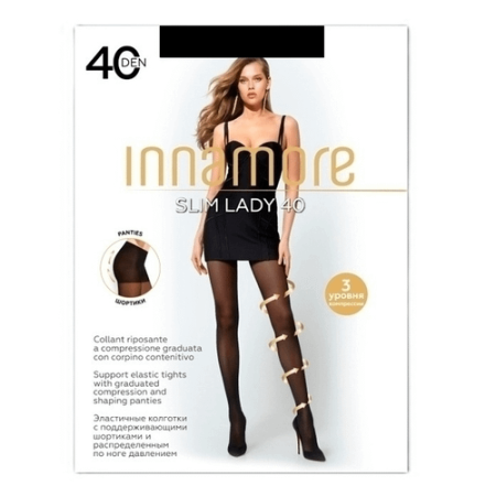 Колготки INNAMORE Slim Lady Nero 40den р.2 цвет черный