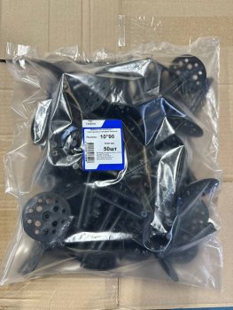 Дюбель для изоляции 10х90 мм 50 шт с пластиковым гвоздем