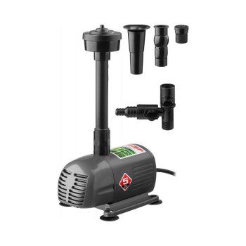 Фонтанный насос Зубр серый 20л/мин 2 насадки