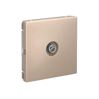 Розетка телевизионная TV оконечная встраиваемая Systeme Electric ARTGALLERY цвет песочный, арт. GAL001291