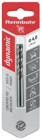 Сверло по металлу RENNBOHR 675040 4 мм 75 мм 1 шт