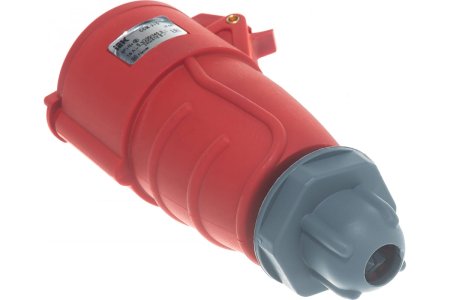 Розетка силовая переносная IEK 16А 380В 3К+З+N красная прямая IP44