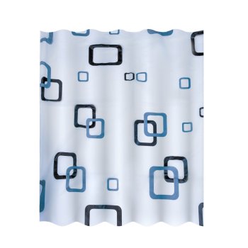 Штора для ванной  Рыжий кот 180х180см полиэтилен цвет белый