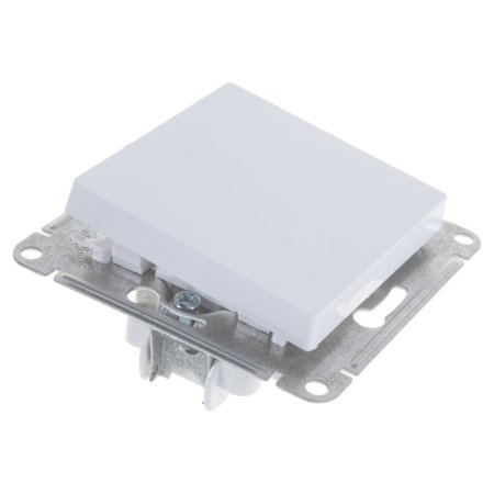 Выключатель встраиваемый Schneider Electric AtlasDesign 1 кл. белый, без подсветки, арт. ATN000111