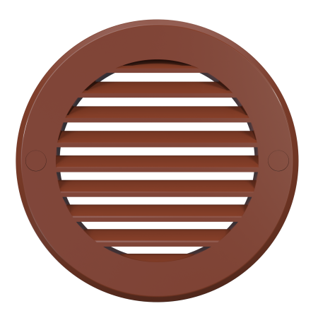 Решетка  РКН Ø13см 13,6 х 13,6 см терракотовая