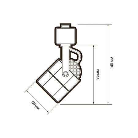 Светильник трековый  направленного света Jazzway PTR 25 50Вт черный GU10