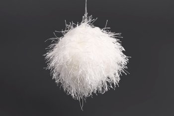 Шар 8 см цвет белый