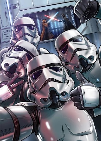 Картина на холсте Звездные воины 70х 50см