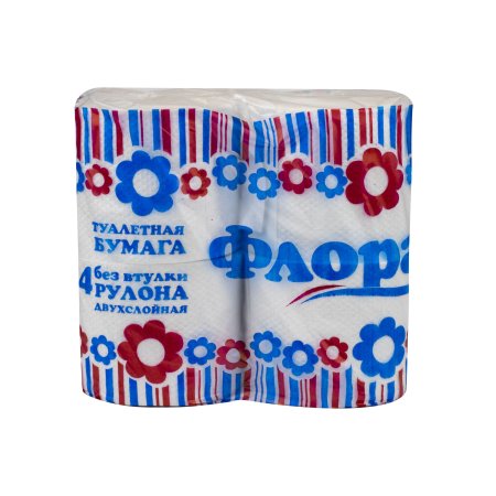 Бумага туалетная Флора Бюджет 4шт