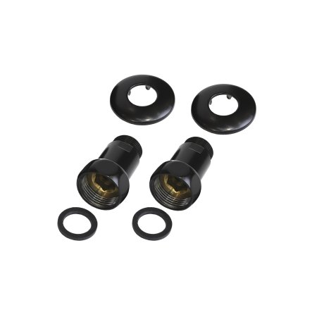 Соединитель ТЭРА 3/4"х3/4" гш прямой черный