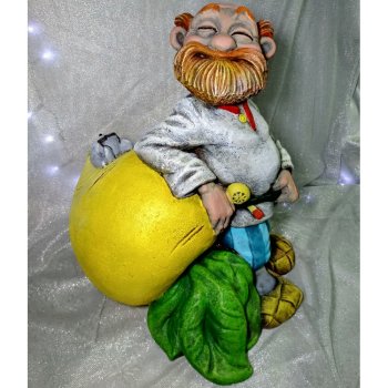 Садовая фигура Дед с репкой 47см