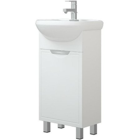 Тумба напольная Монро 85х40х33см цвет белый