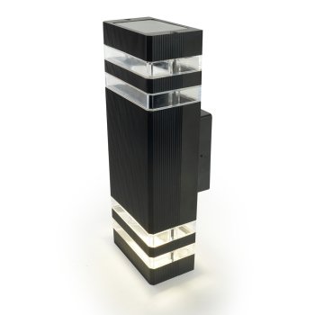 Светильник фасадный настенный Feron черный DH0807-P GU10 2х15Вт