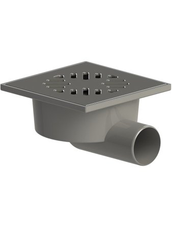 Трап горизонтальный угловой 150х150х50мм