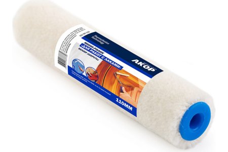 Мини-ролик Акор 110мм 15мм 6мм велюр для лаков