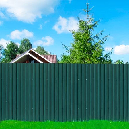 Профнастил С10 зеленый мох RAL6005 2000х1150х0,40 мм