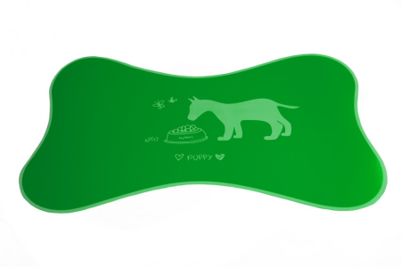 Подложка для мисок Nunbell цвет зеленый ПВХ