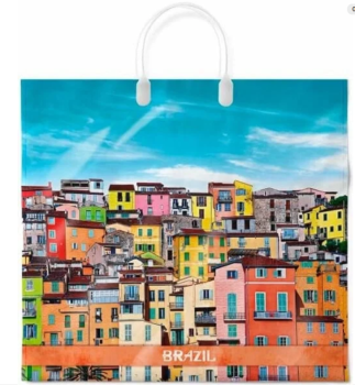 Пакет подарочный  Бразилия 37х34х6см мультиколор