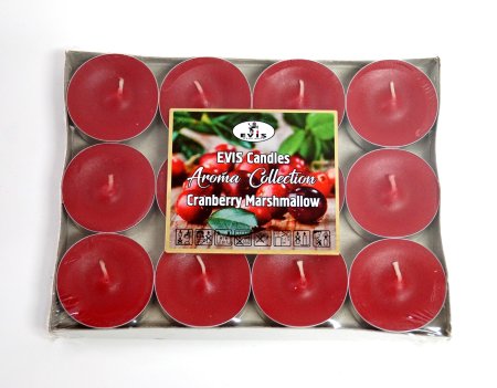 Свечи чайные в гильзе Cranberry Marshmallow 12 шт