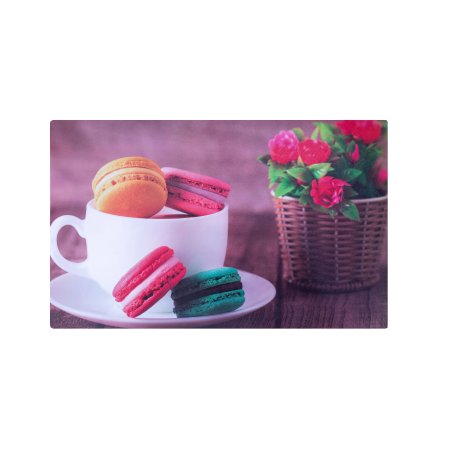 Термосалфетка 40х 28см ПВХ Макарун разноцветный